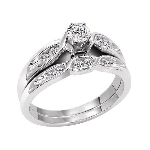 Orange Blossom 14K Greatest Moment - 1/5 cttw Diamond Engagement Set at Kmart.com