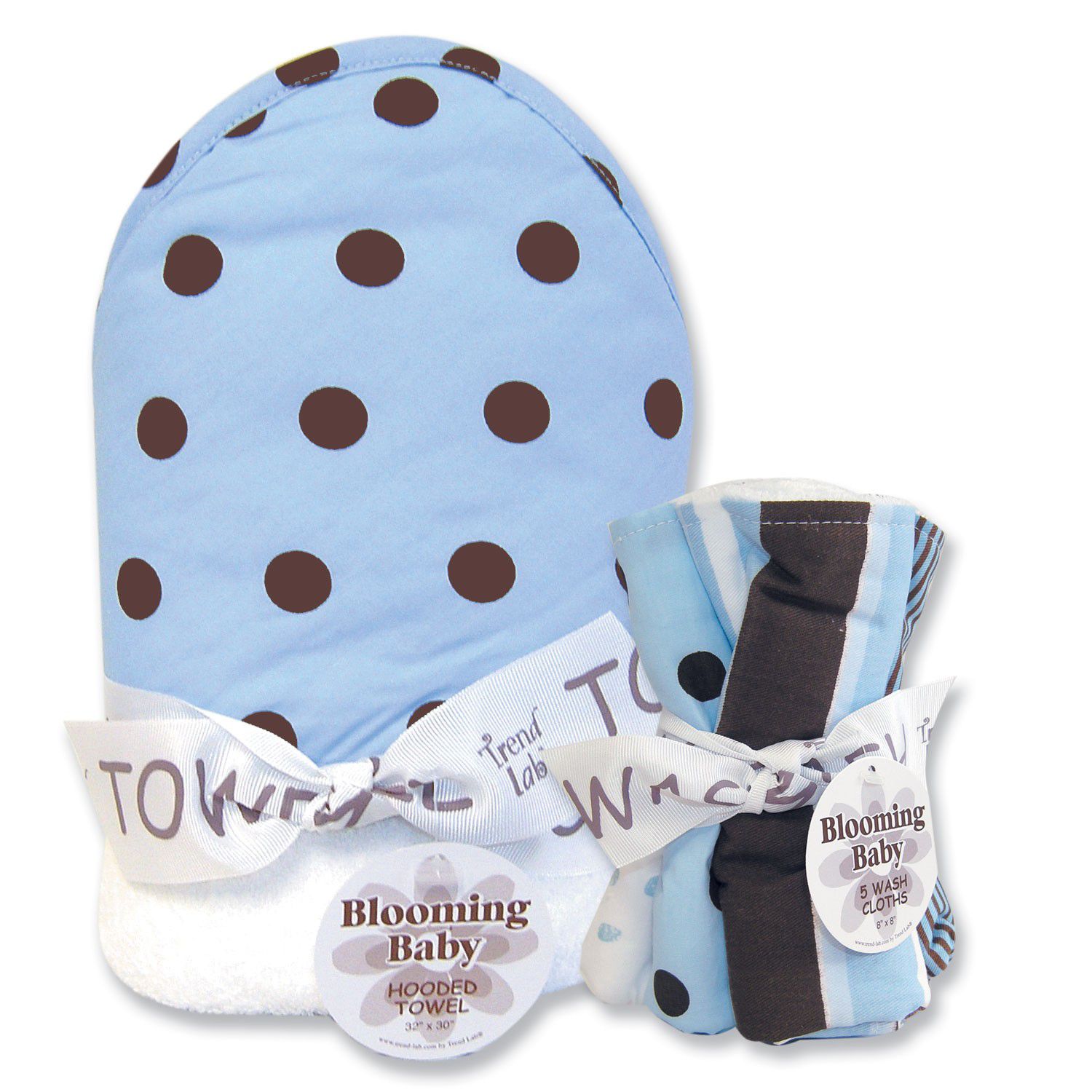 Trend-Lab Max Dot Hooded Towel and Wash Cloth Set at Sears.com