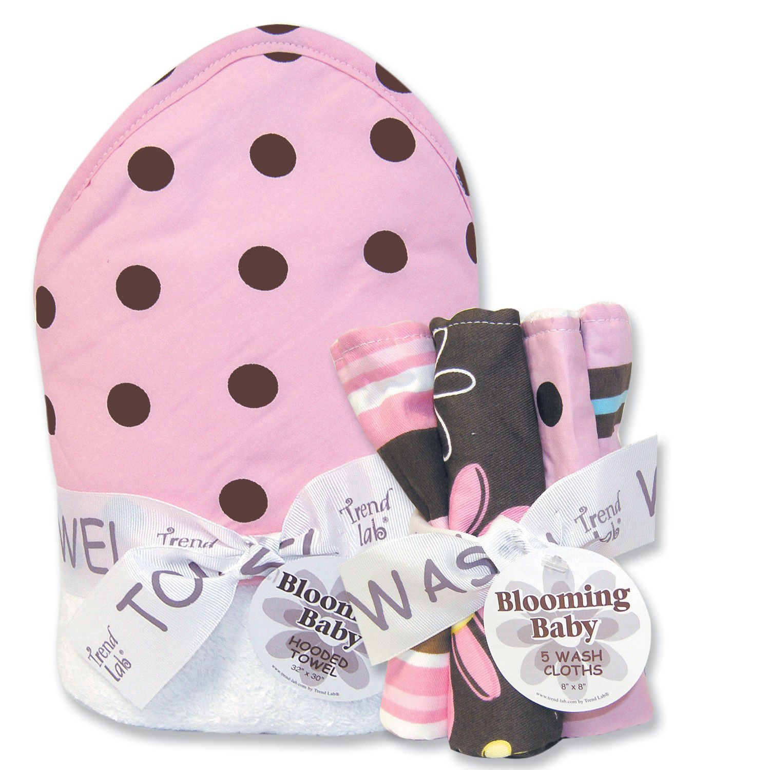 Trend-Lab Maya Dot Hooded Towel and Wash Cloth Set at Sears.com