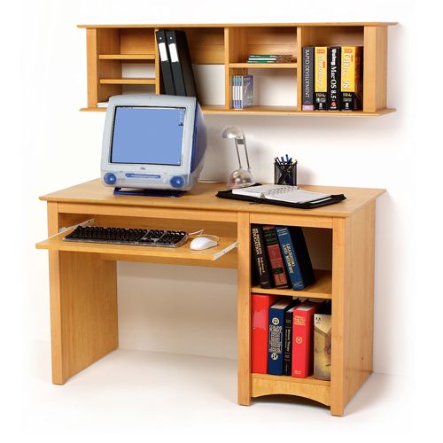 + Prepac Sonoma Small Wood laminate Computer Desk in Black For Sale!