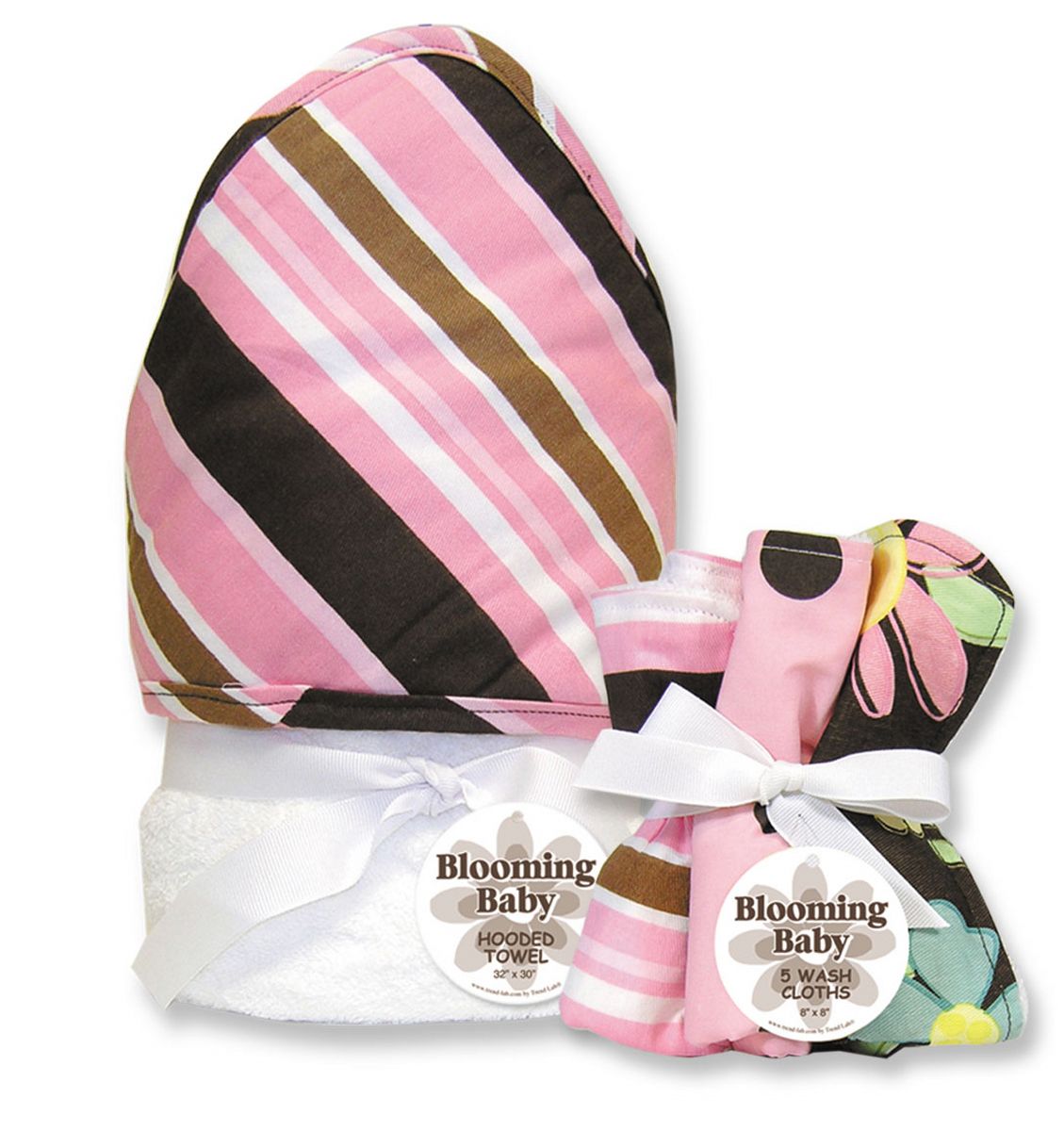 Trend-Lab Maya Stripe Hooded Towel and Wash Cloth Set at Sears.com