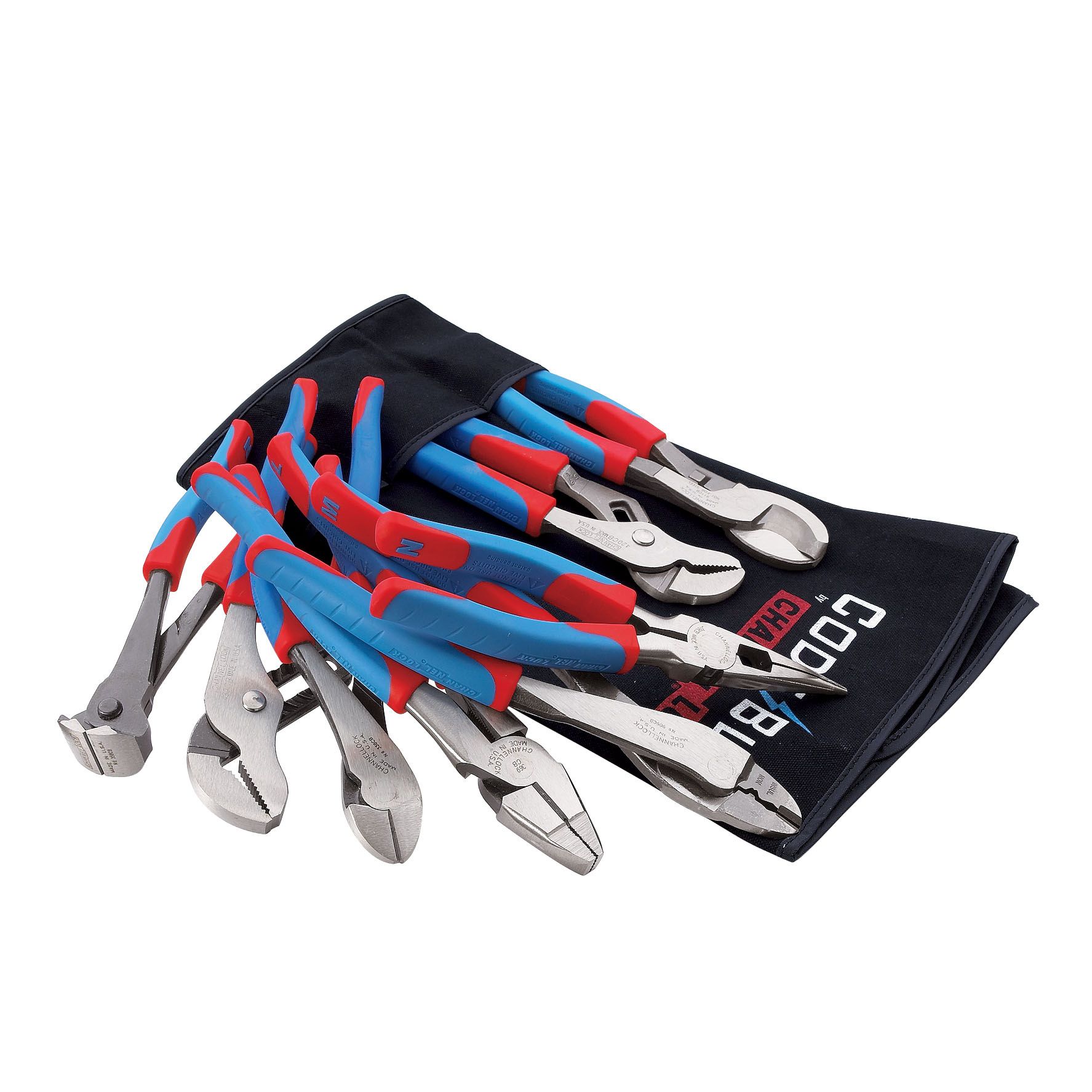 Channellock 8 pc. Code Blue&reg; Plier Set in a Canvas Tool Roll at Sears.com