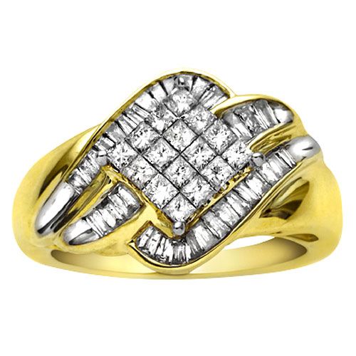 1 cttw Princess and Baguette Diamond Ring at Sears.com