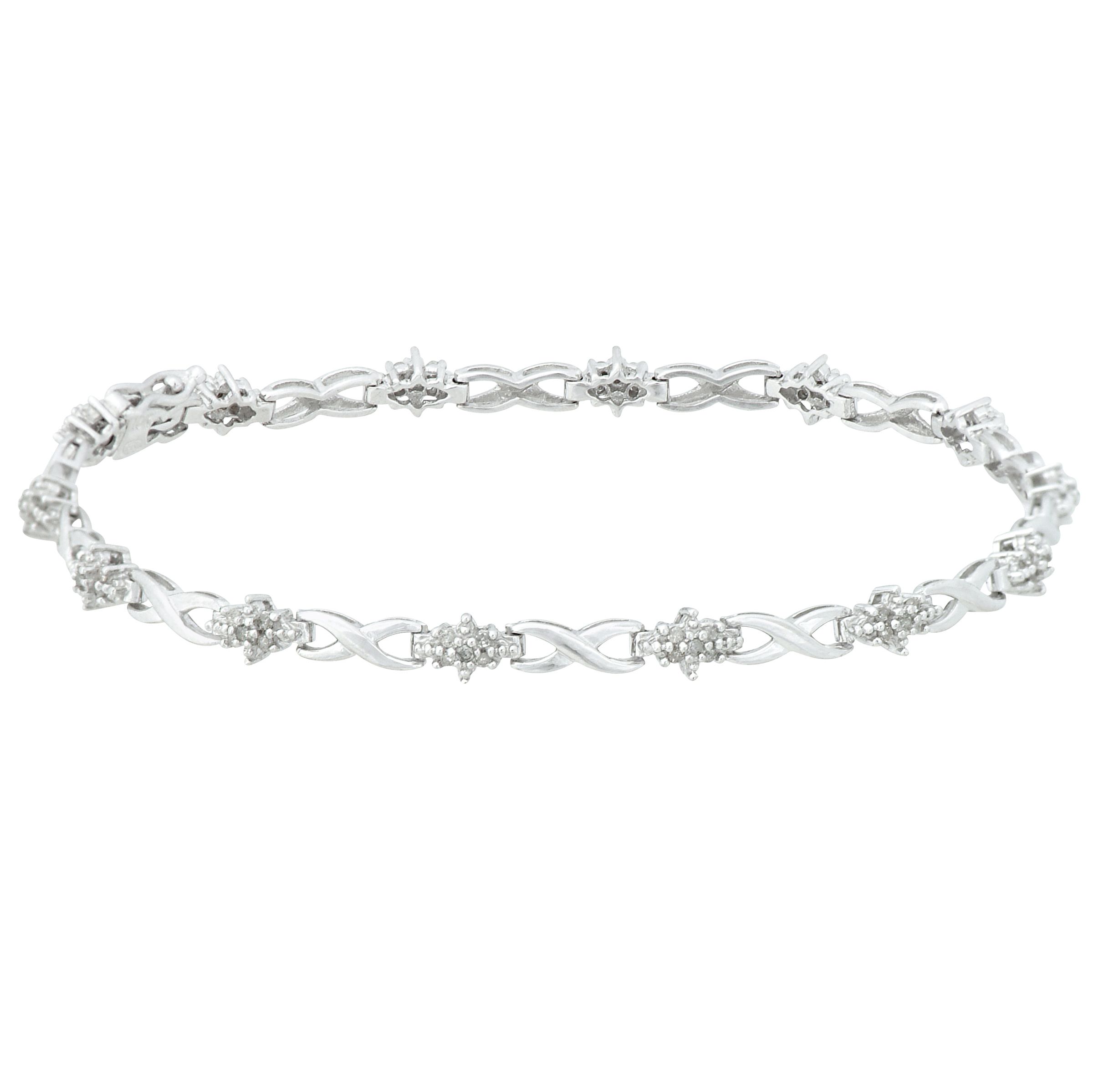 1/3 cttw Diamond X Link Bracelet at Kmart.com