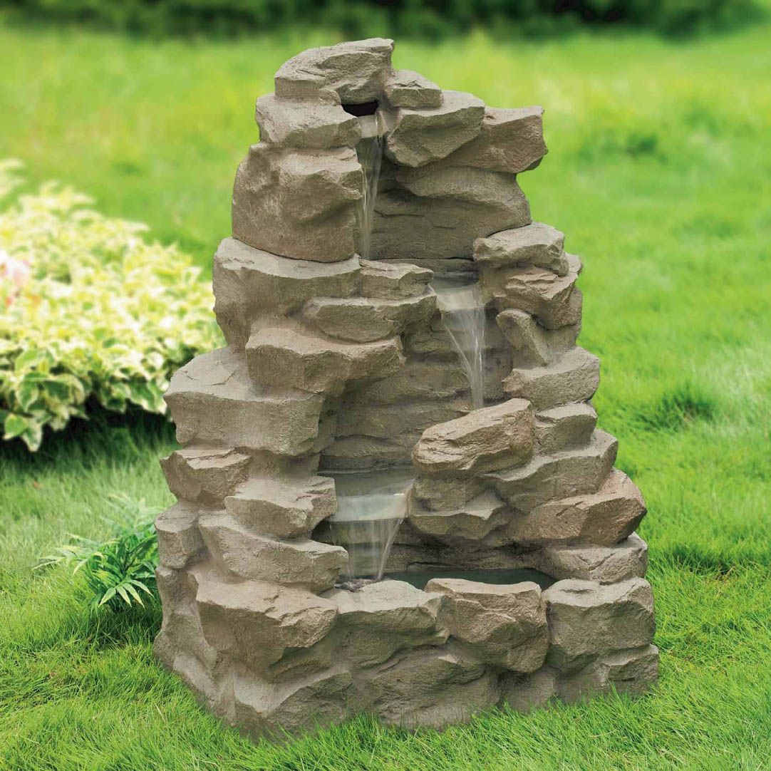 Garden Oasis F40538DA 3tier Stone Fountain Waterfall Sears Outlet
