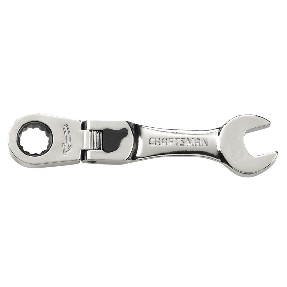 GearWrench 7 Pc Stubby Flex Combination Ratcheting Wrench Set Inch