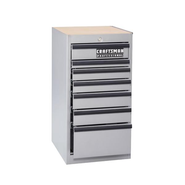 Craftsman 60006 18 In 7 Drawer Side Cabinet Silver Sears