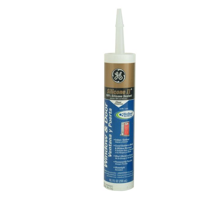 GE 60138711 Silicone II Window & Door Multi Purpose Sealant Clear Cartridge clear Sears