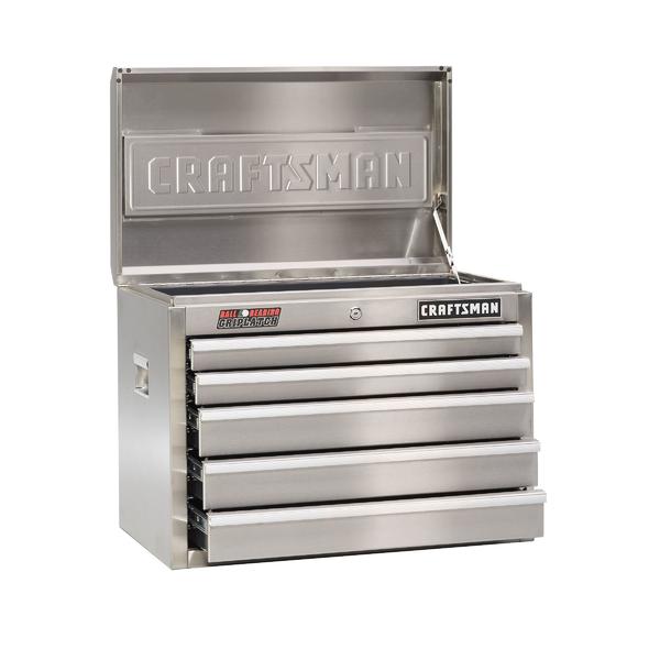 Craftsman 59632 26 5 Drawer Ball Bearing Stainless Tool Chest