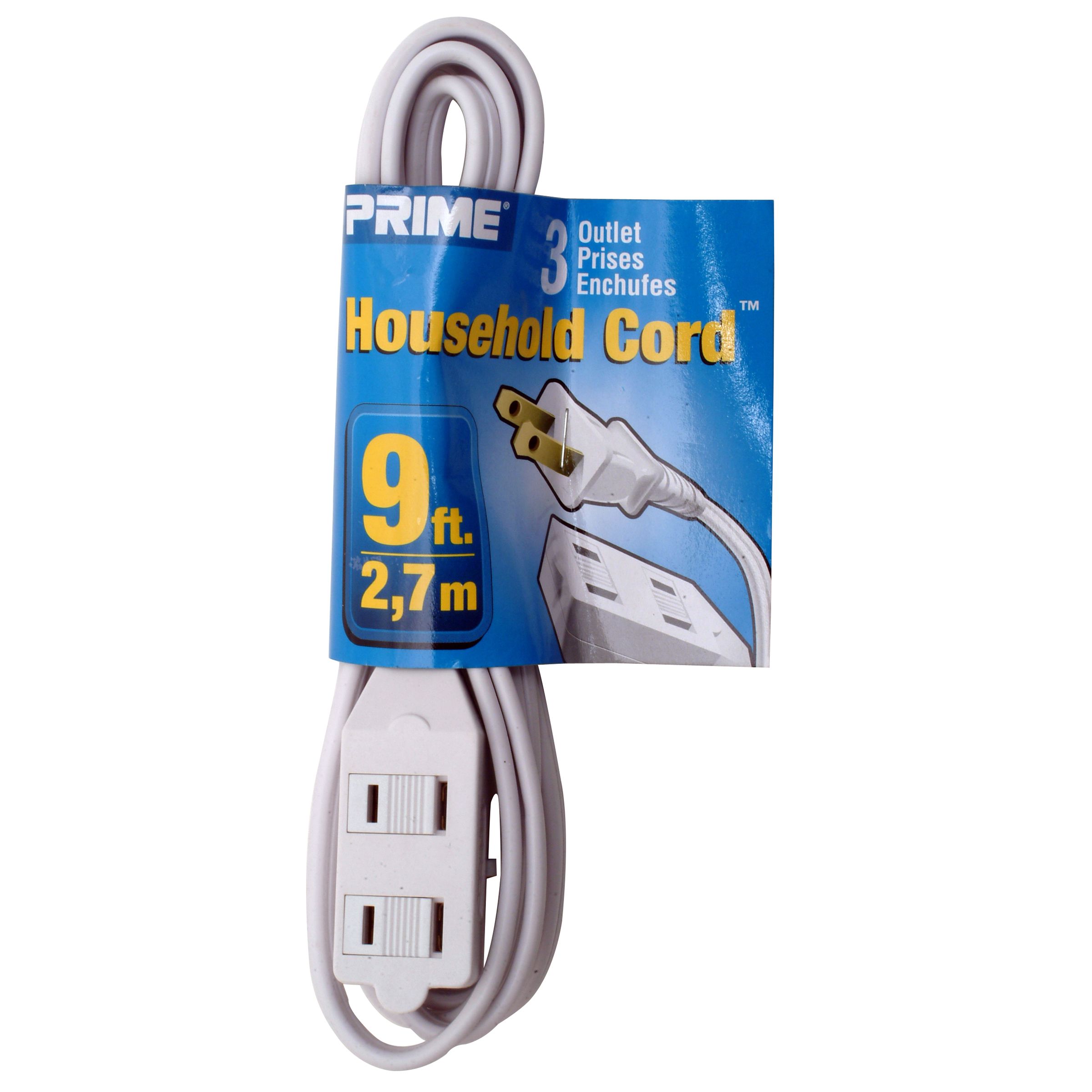 UPC 045131010627 Prime Wire & Cable 6ft. 16/2 SPT 2 White 3 Outlet