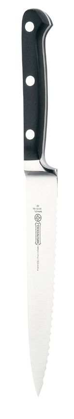 Mundial 5100 Series Black Fully Forged Cutlery 6" Utility Knife - Serrated Edge at Sears.com