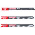4 in. Jigsaw Blades, Wood, 8 TPI, 3 pk.