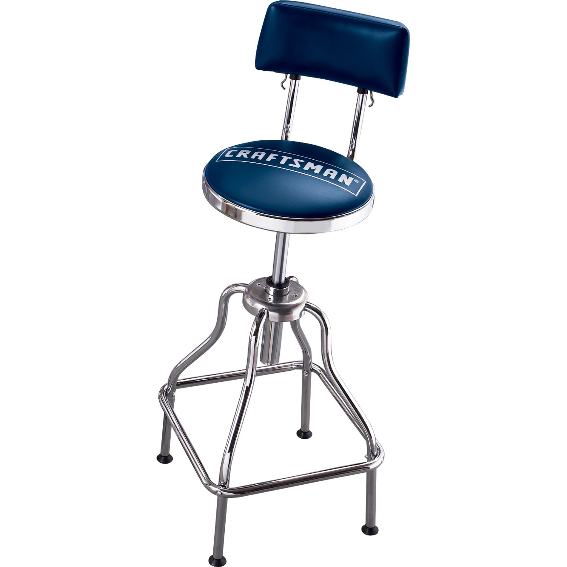 Craftsman - 61828 - Chrome/Vinyl Hydraulic Hydraulic Stool ...