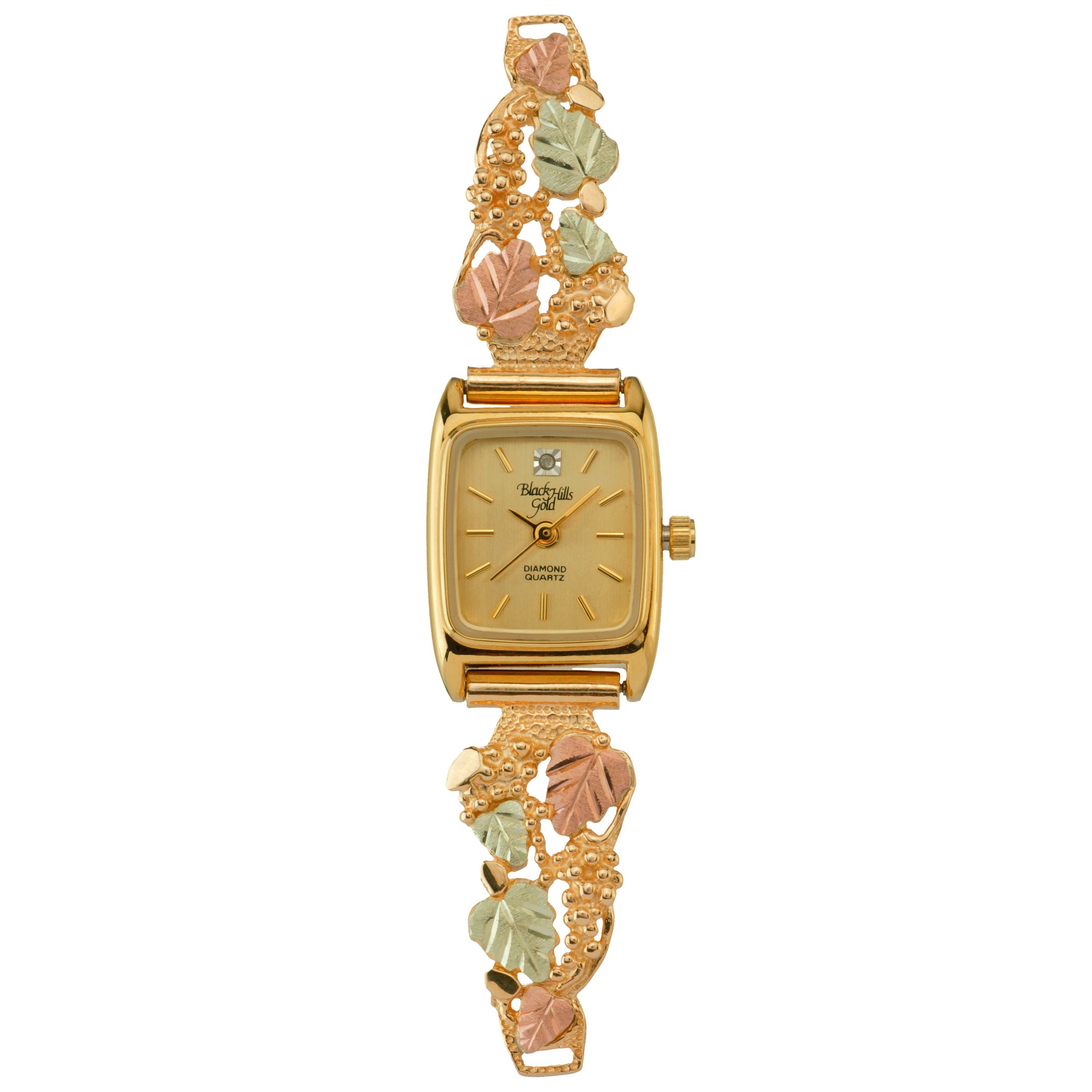 Black hills gold watch with leaves Clearance