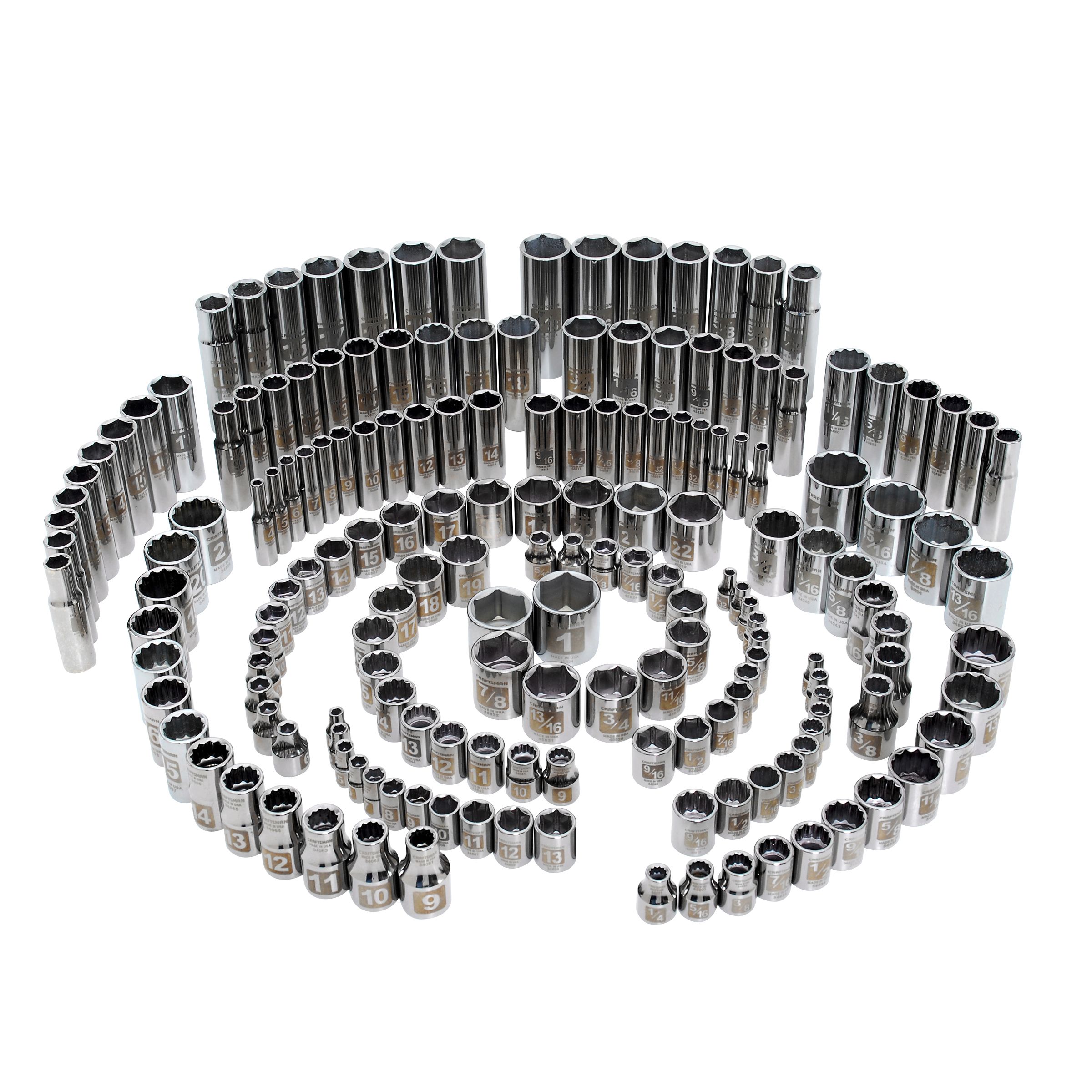 Craftsman 176 pc. Easy Read Socket Set, 6 and 12 pt., 1/4, 3/8 and 1/2 in. Dr. at Kmart.com