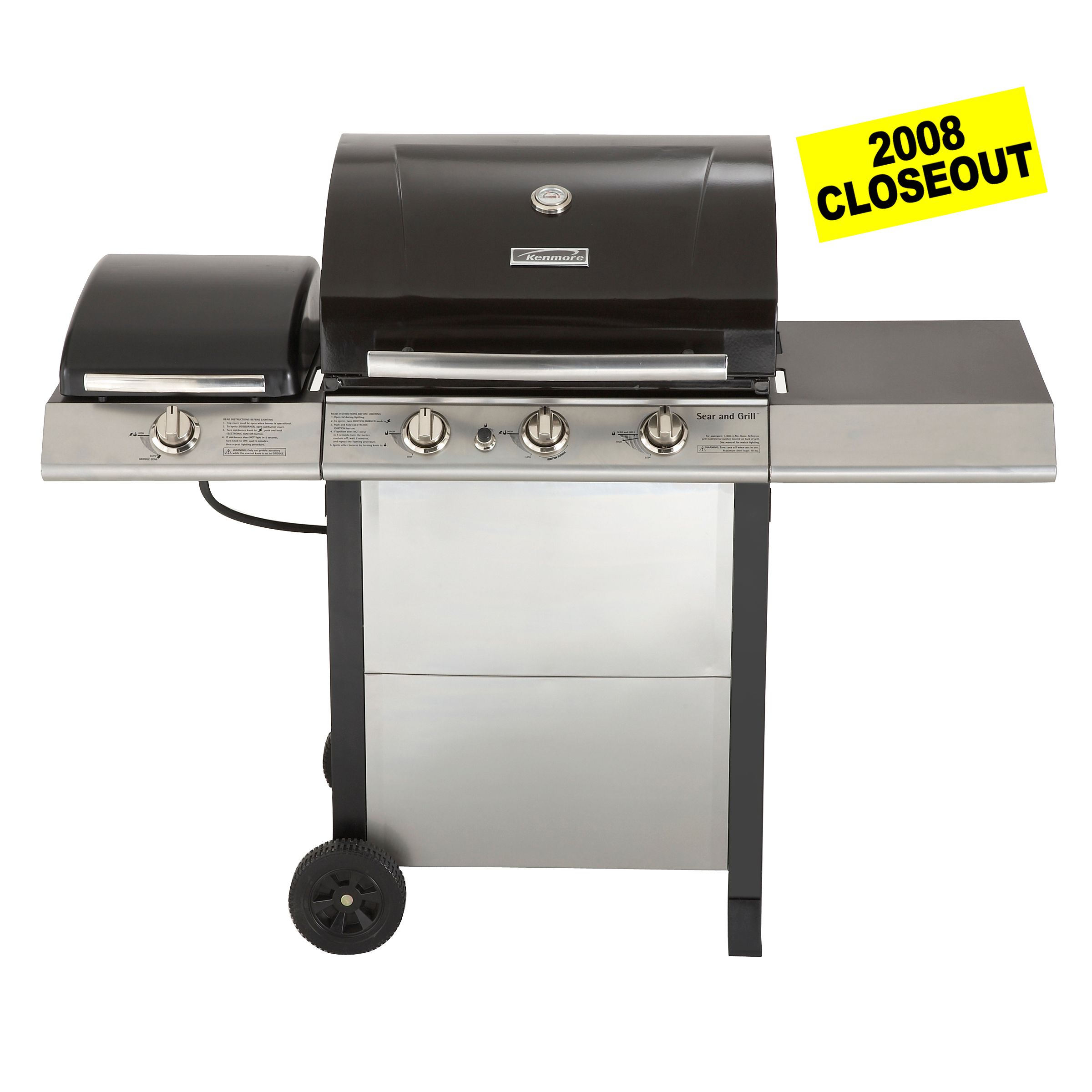 Kenmore - 464310806 - 767 sq. in 3 Burner LP Gas Grill ...