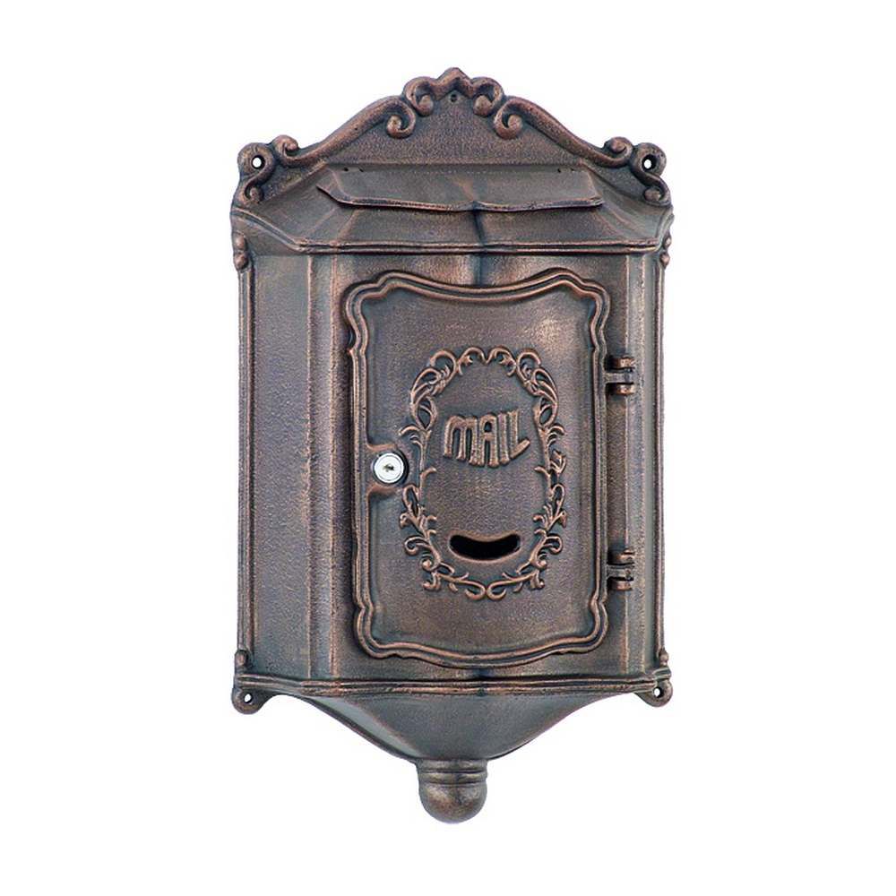 Colonial Wallmount Mailbox - Bronze