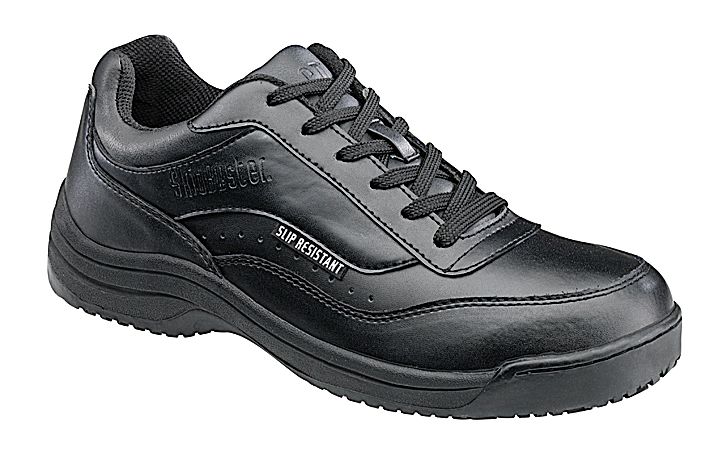 Women's Work Shoes Leather Oxford Black 05075 Wide Avail