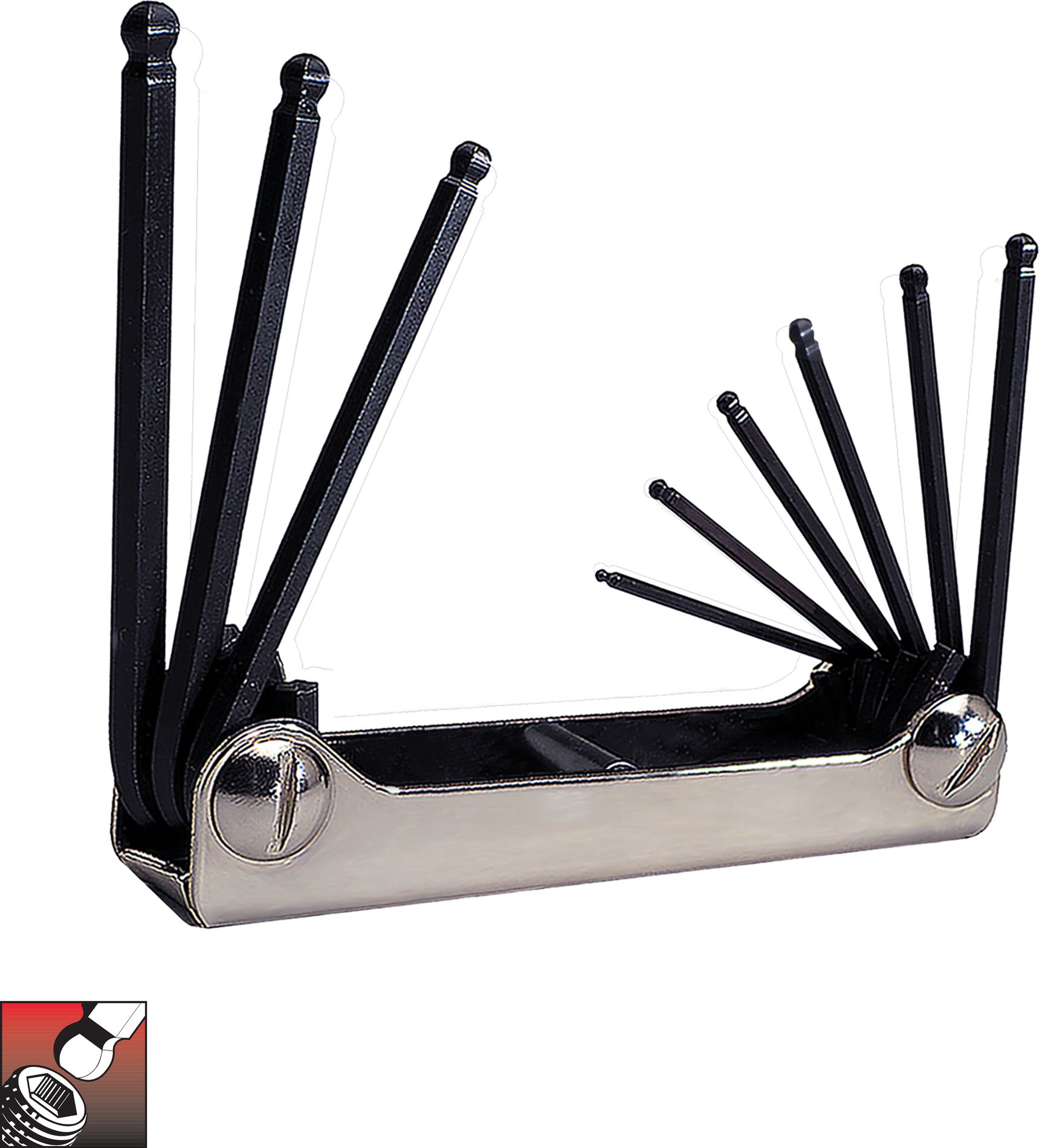 Eklind® Fold-up Set, Ball-Hex Series, 9 keys: 5/64 to 1/4 Inch & Classic Steel Handle at Kmart.com