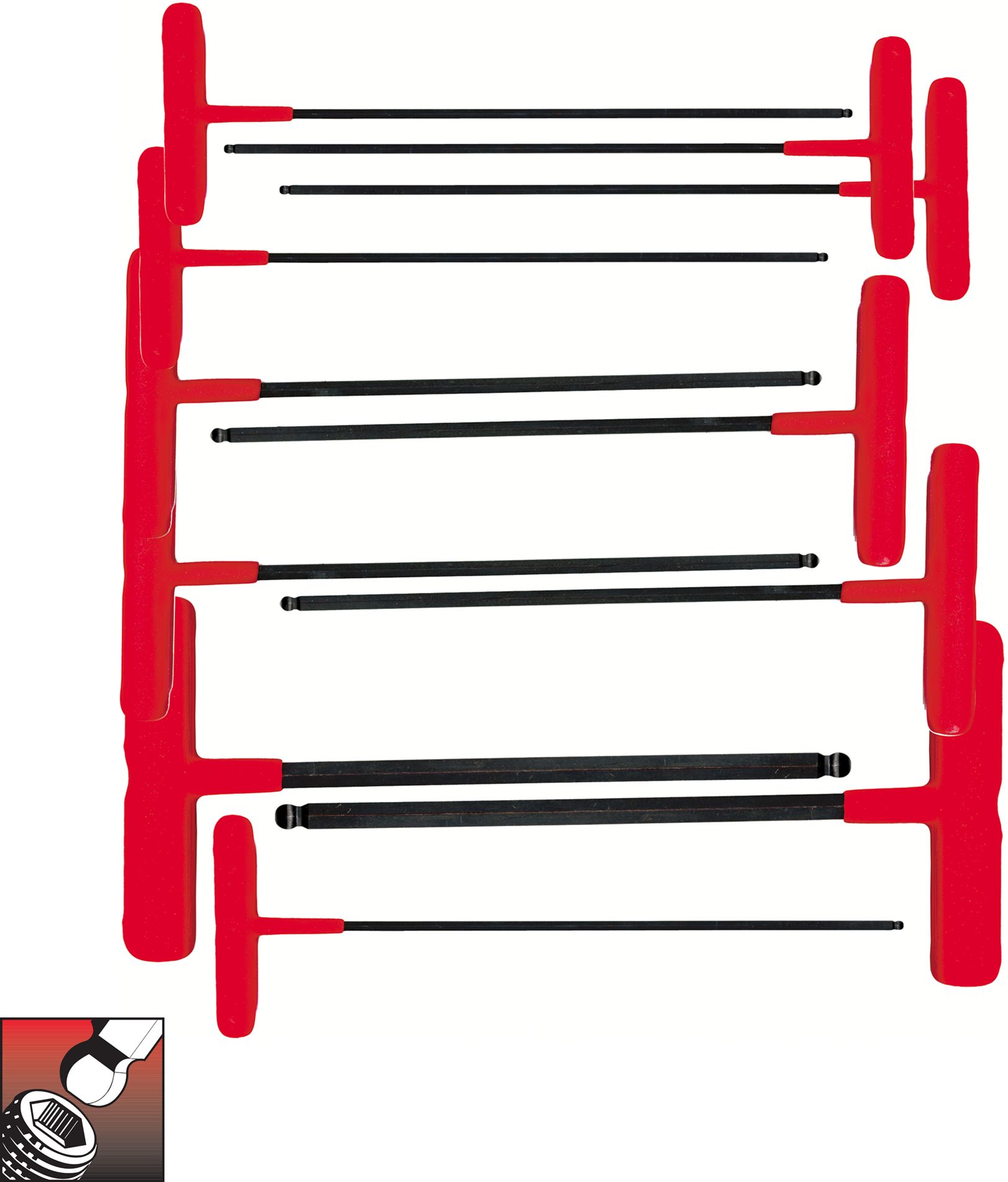 Eklind® Power-T™ T-Handle Ball-Hex Key Set, 9 inch Series, 11 keys: 5/64 to 3/8 I at Sears.com