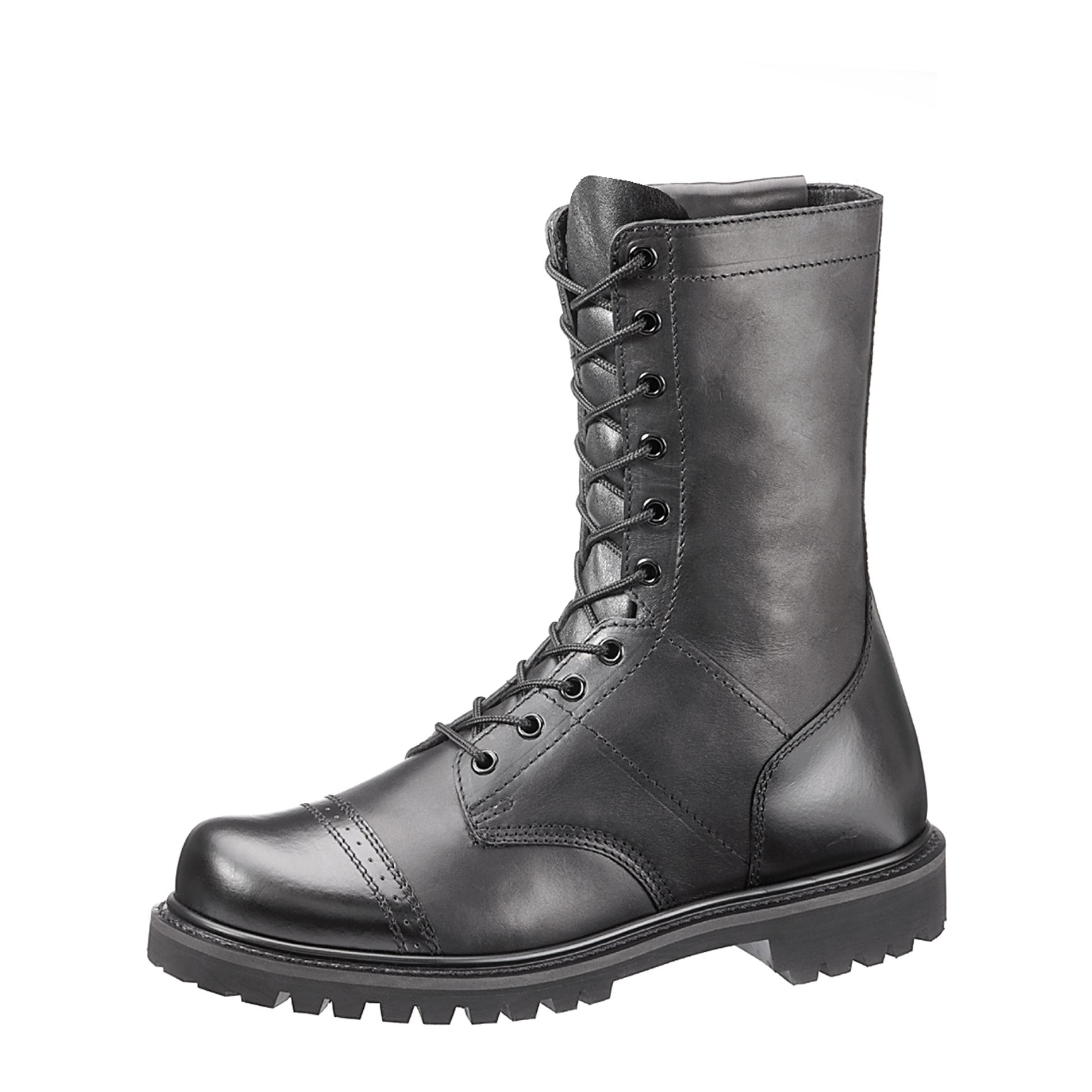 Men's Paratrooper 11" Black Side Zip Tactical Boots - Wide Width Available