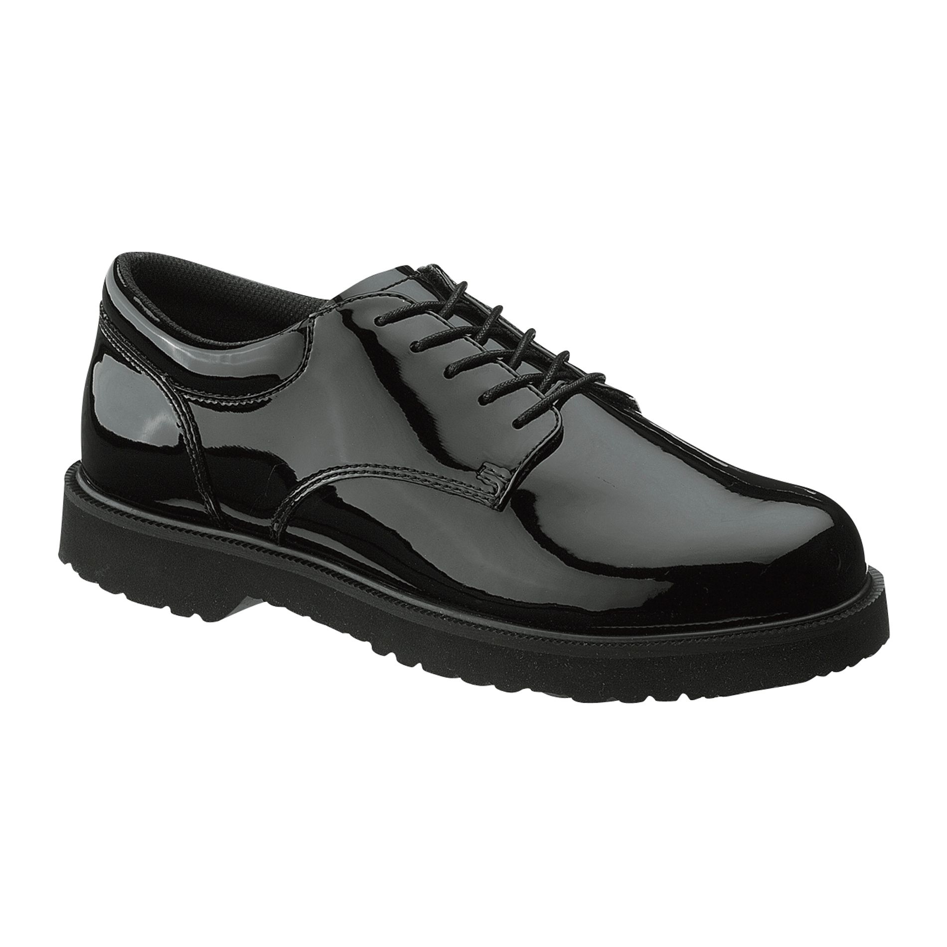 Men's Work Shoe Duty Oxford Black Patent 22141 Wide Avail