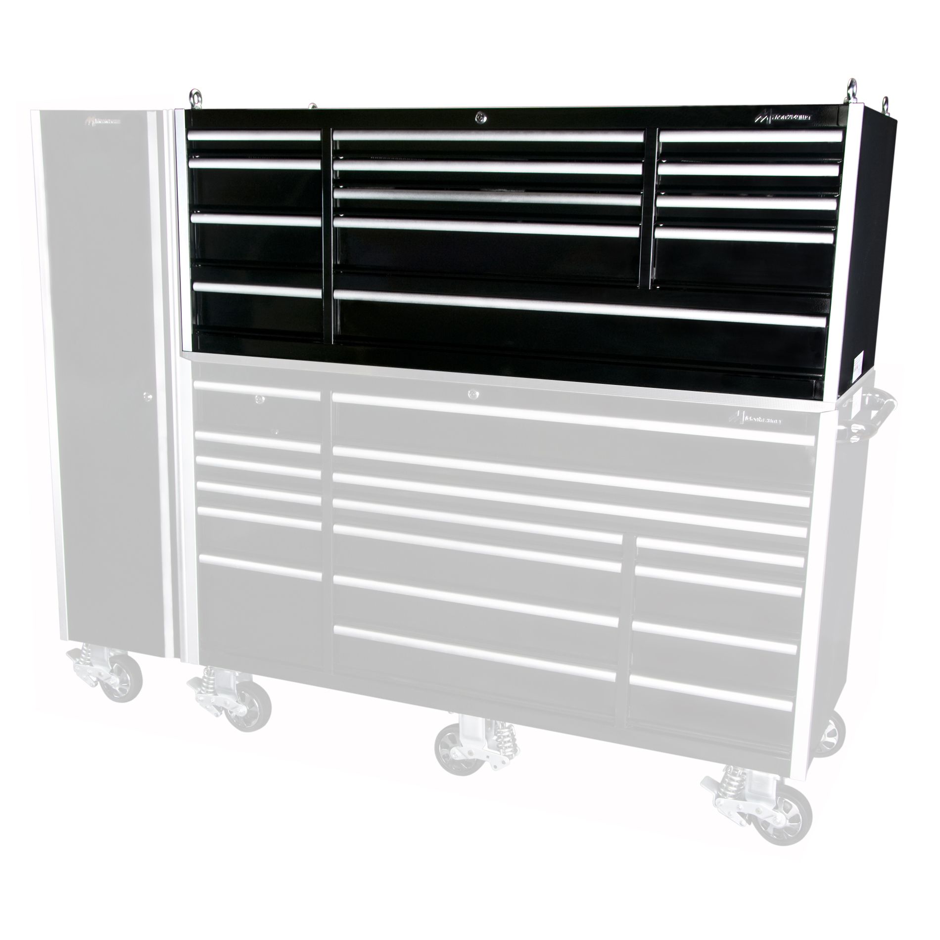 Montezuma 72 13-Drawer Top Tool Chest - Black