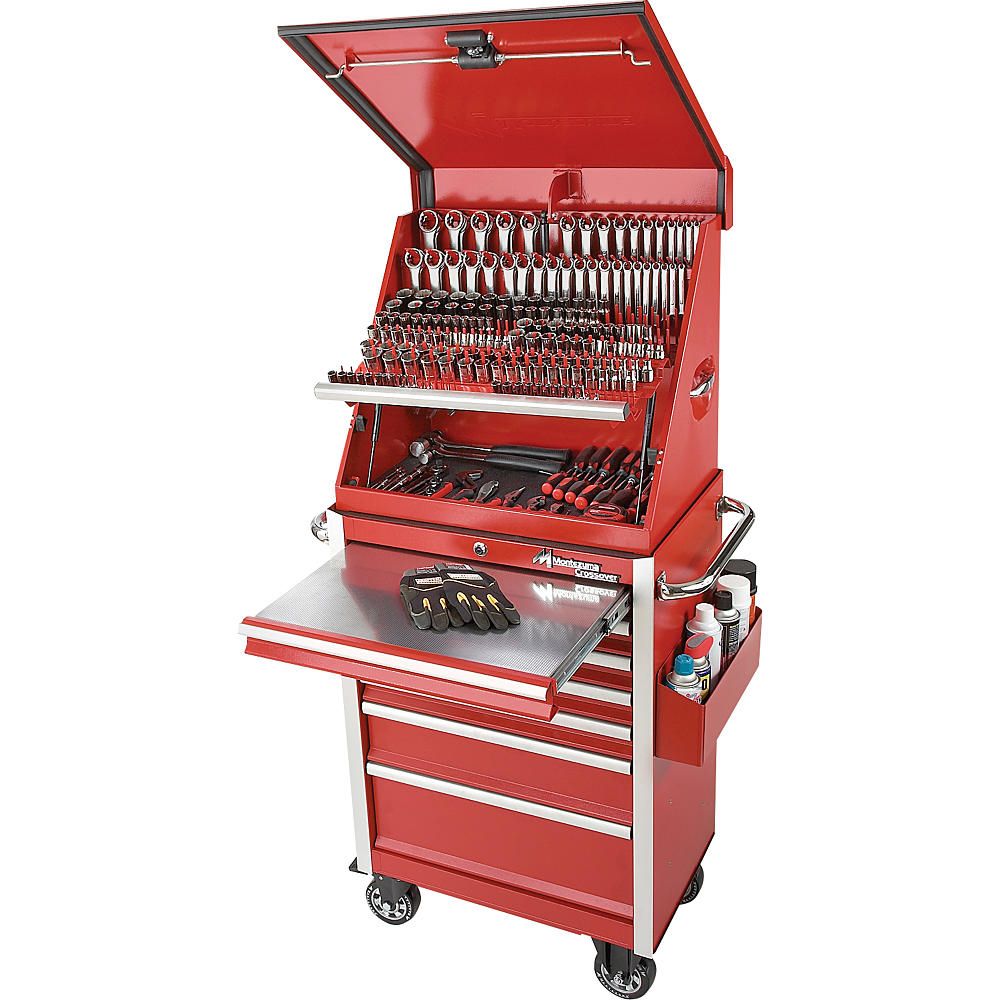 Montezuma 26-7/8 Crossover Tool Storage Combo - Red