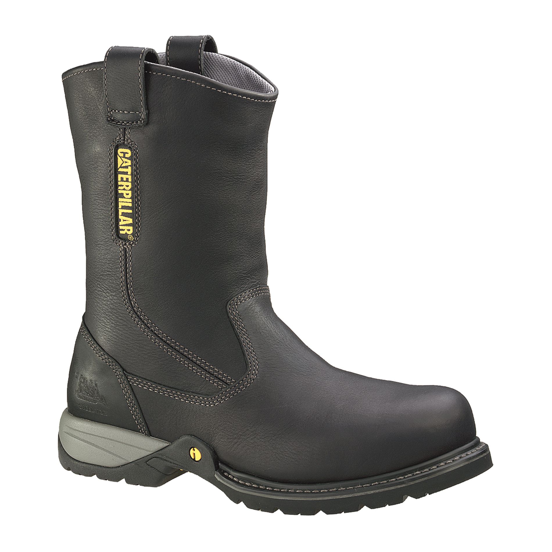 Cat Footwear Men's Boots Gladstone Leather Steel Toe Wellington Black P89725 Wide Avail at Sears.com