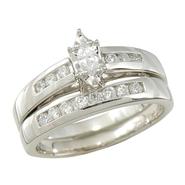 ... Diamond Bridal Set in 14k White Gold in size 7_in Size 7 at Sears