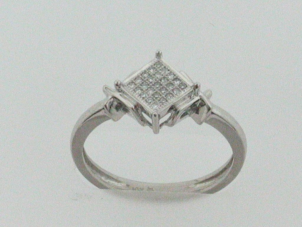 1/14 cttw Diamond Ring. 10kt White Gold at mygofer.com