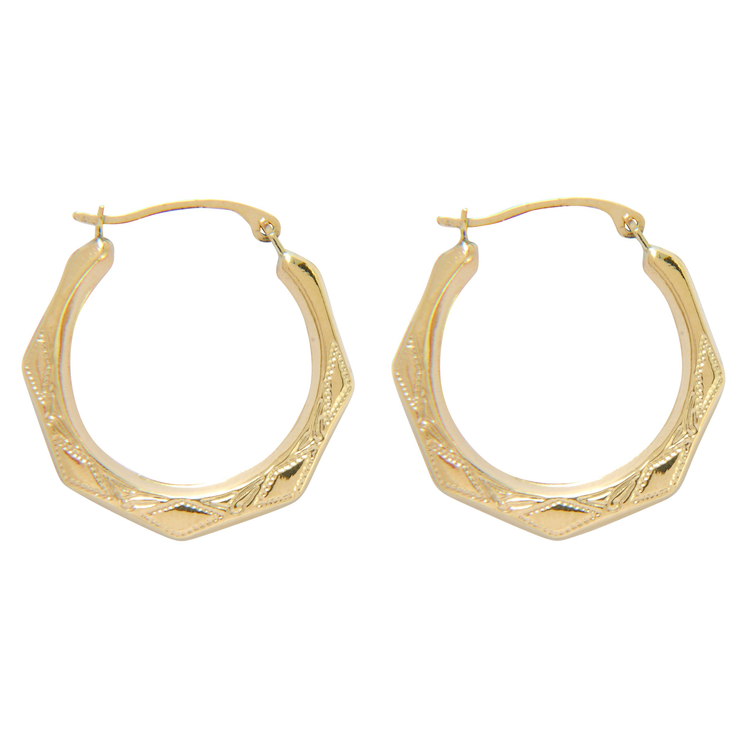 14kt Aztec Hoop at Kmart.com