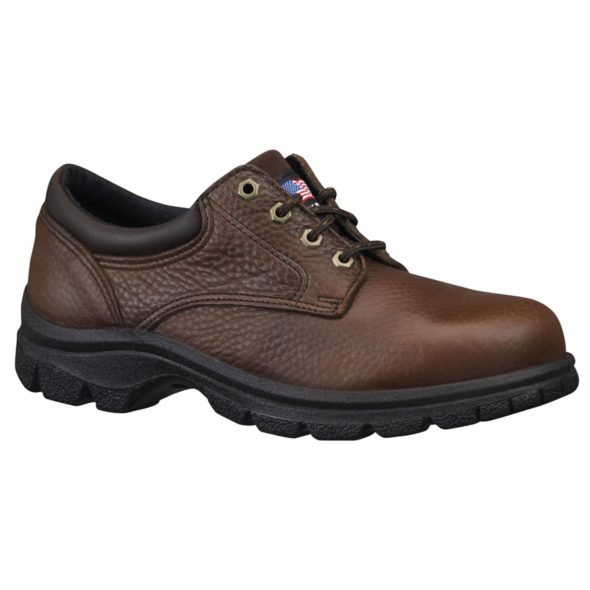 Men's American Heritage 804-4760 Brown Steel Toe Work Shoes - Wide Width Available