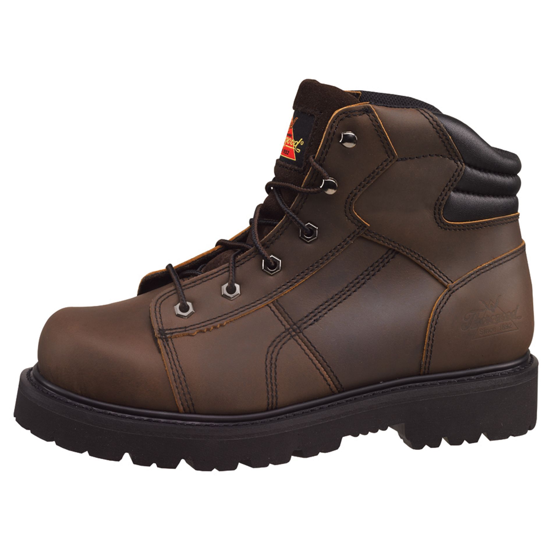 Men's American Heritage 804-4650 Brown Steel Toe 6" Work Boots - Wide Width Available