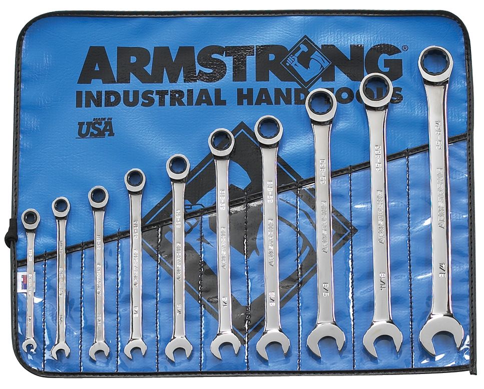 Armstrong 10 pc. Combination Ratcheting Wrench Set with Roll Pouch at Sears.com