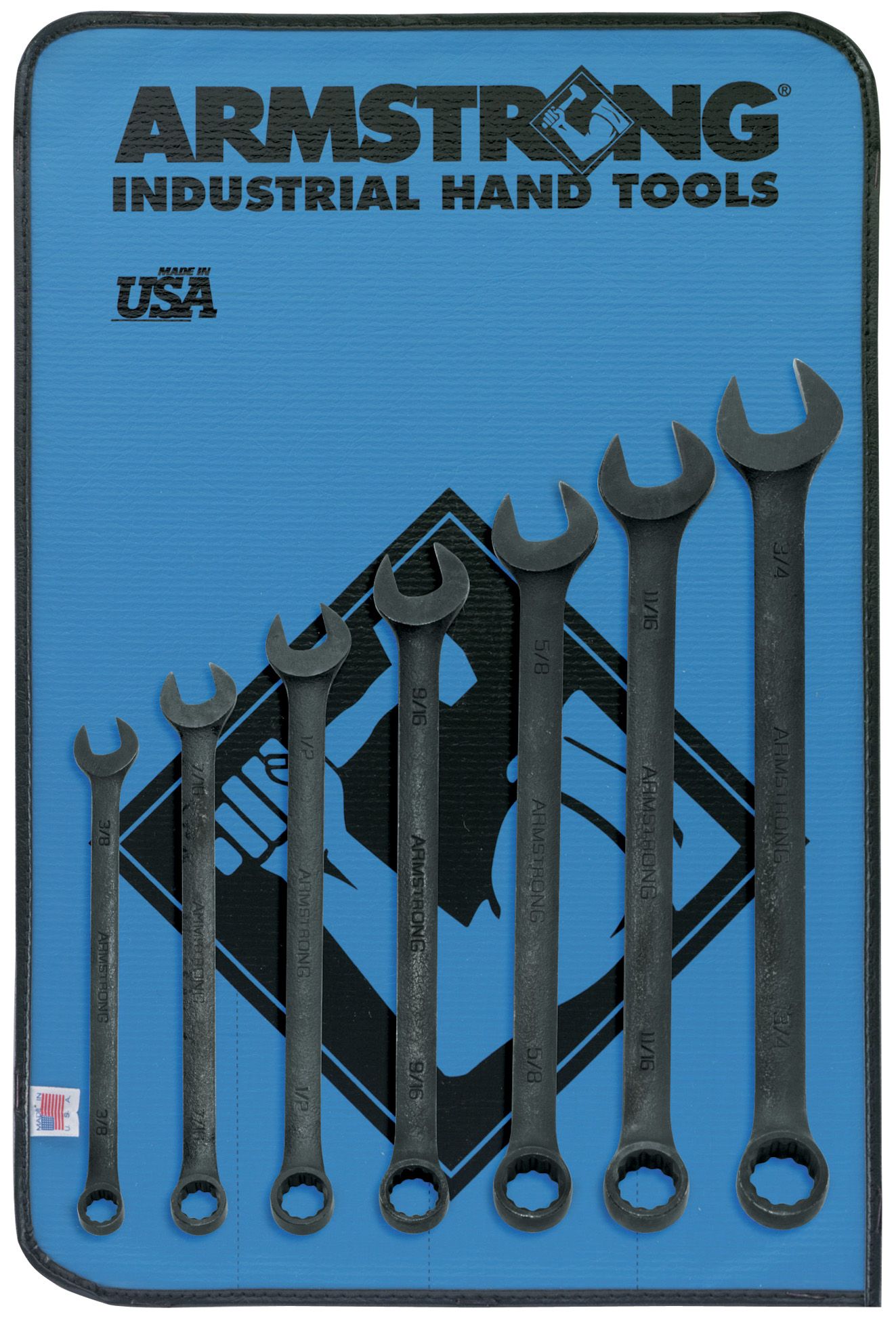 Armstrong 30631 7 pc. 12 pt. Black Oxide Long Combination Wrench