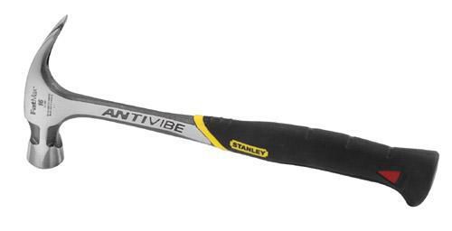 Stanley 22 oz. x 16 in. Hammer -AntiVibe Steel Axe Handle -Rip Claw Smooth Face -FatM at mygofer.com