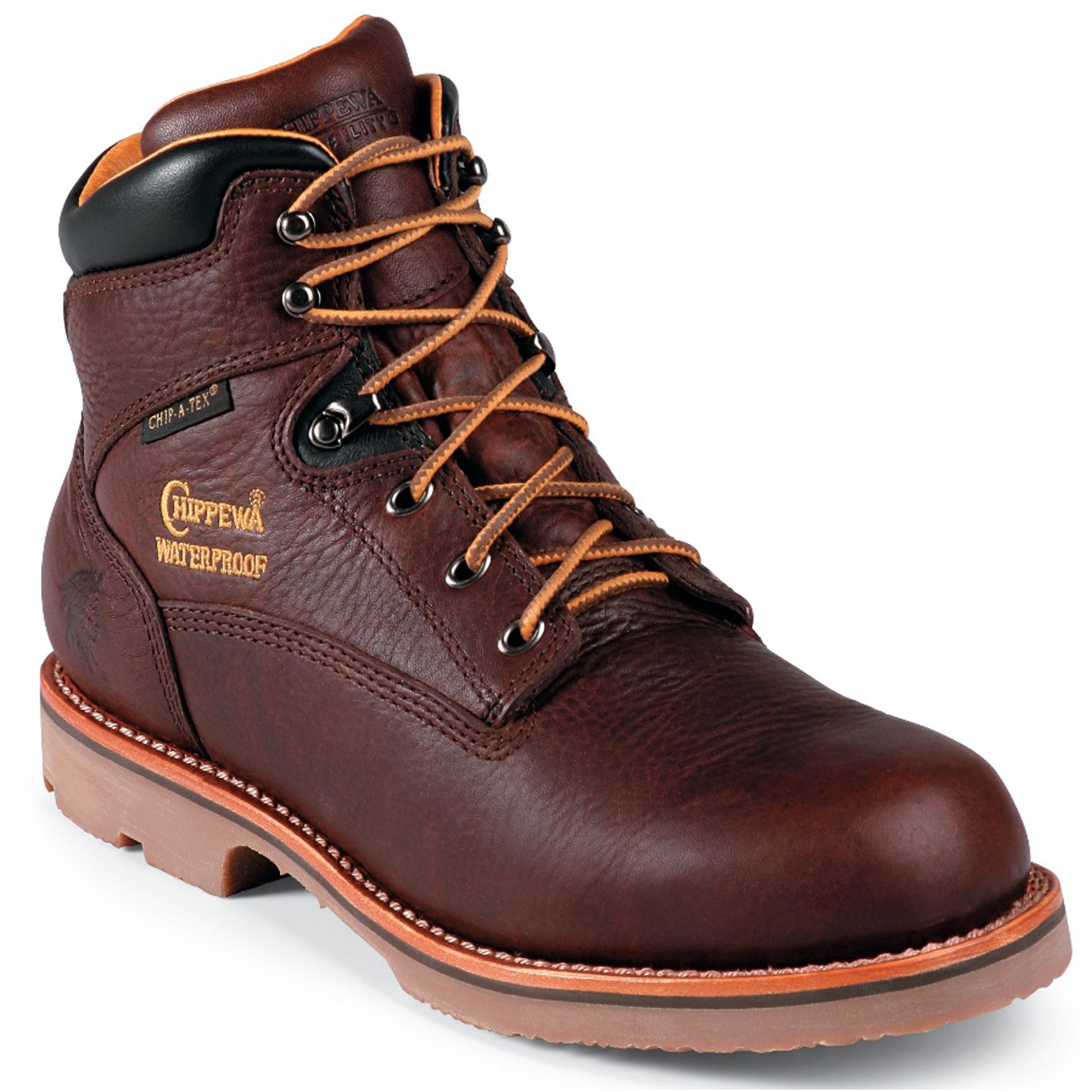 Chippewa Men's Work Boots Leather Waterproof 6" Brown 72125 Wide Avail at Sears.com