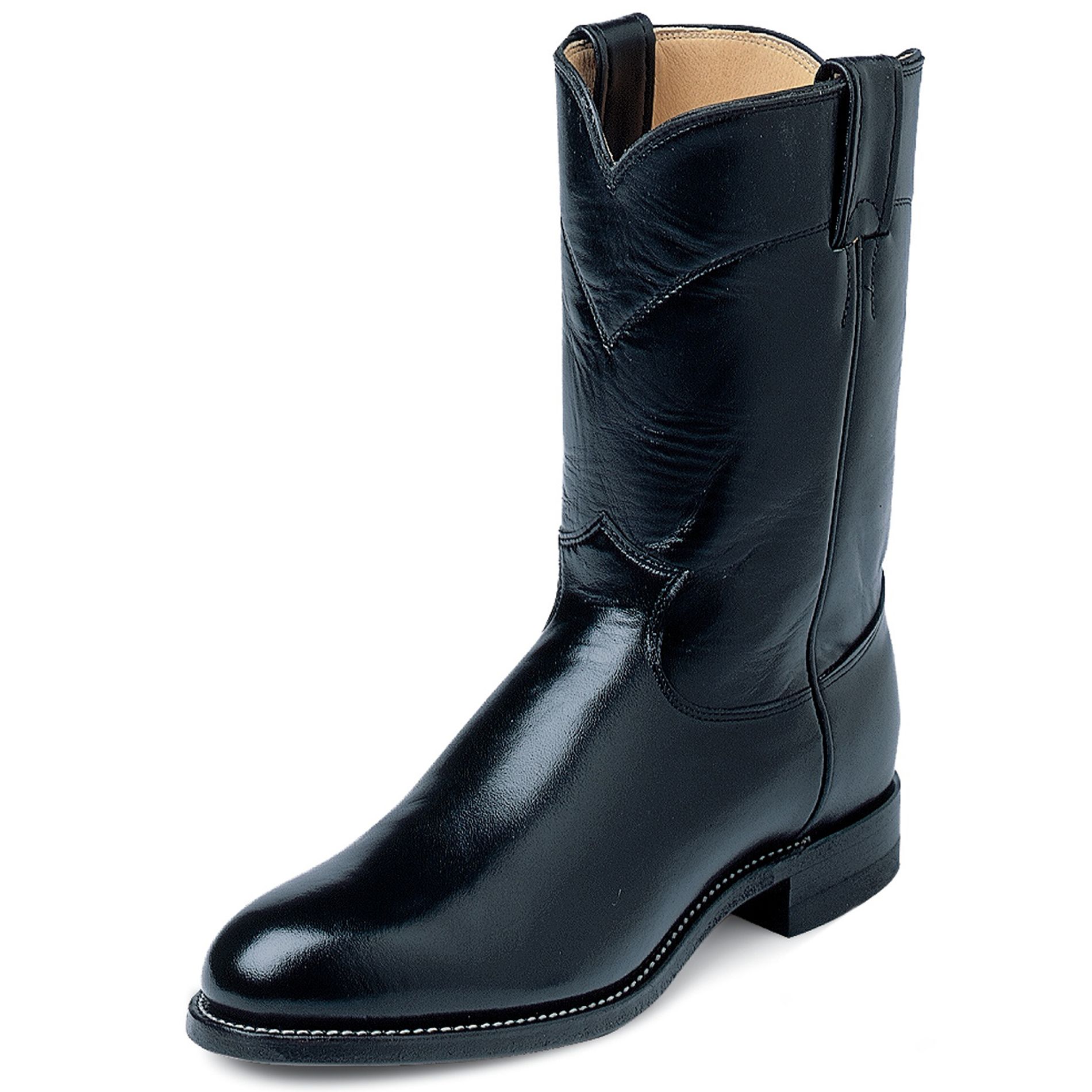 Men's 3133 10" Roper Cowboy Boot - Black