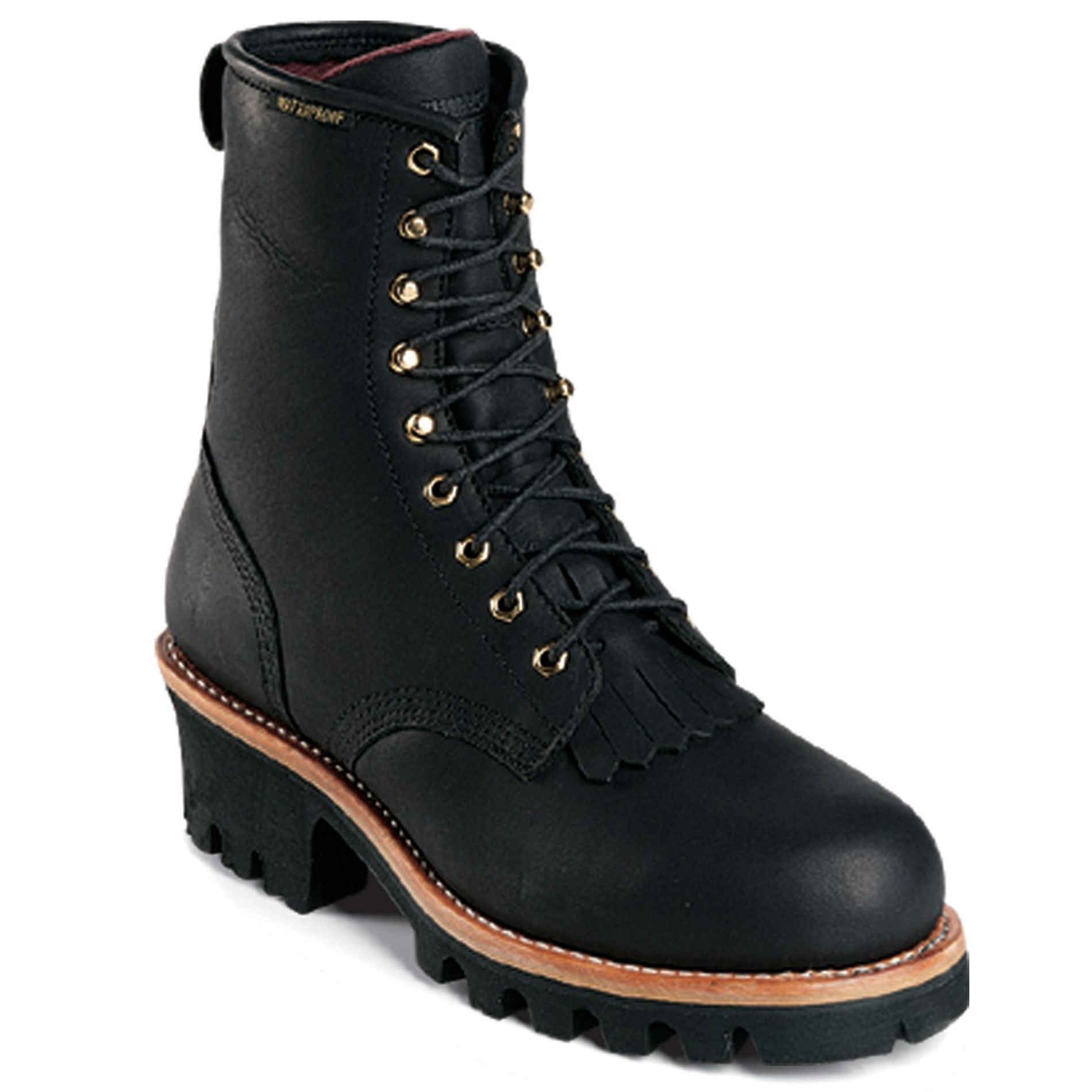 Men's 73050 8" Steel Toe Waterproof Insulated Work Boot - Black