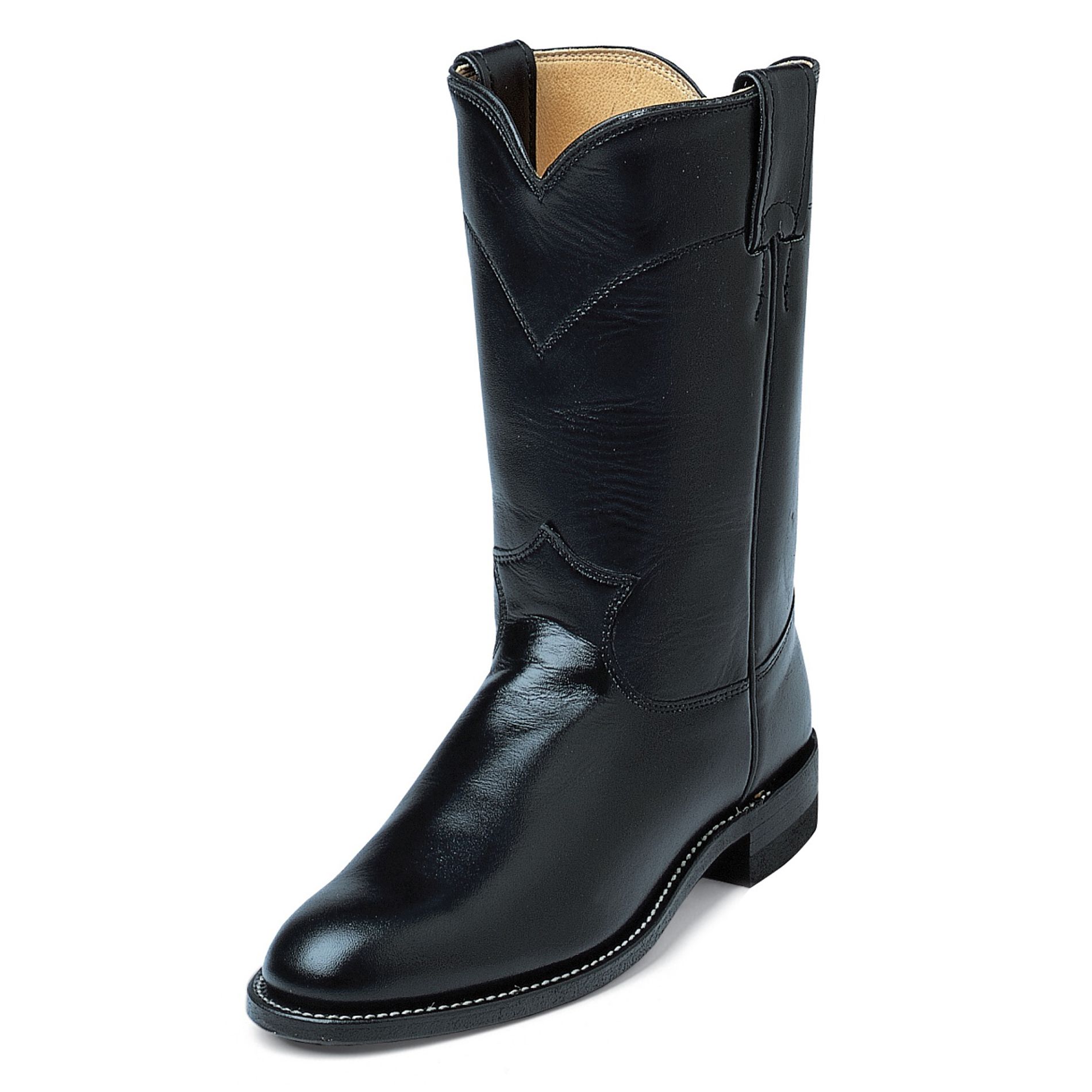 Women's Boots Western Roper Kipskin Leather Black L3703 Narrow Avail