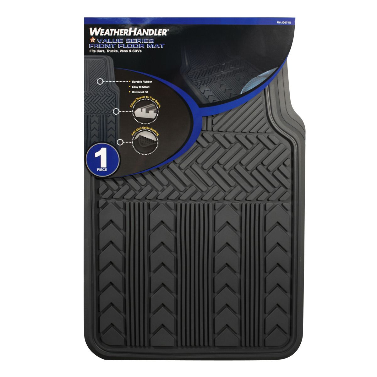 WeatherHandler All Weather Front 1pc Rubber Floor Mat at Kmart.com