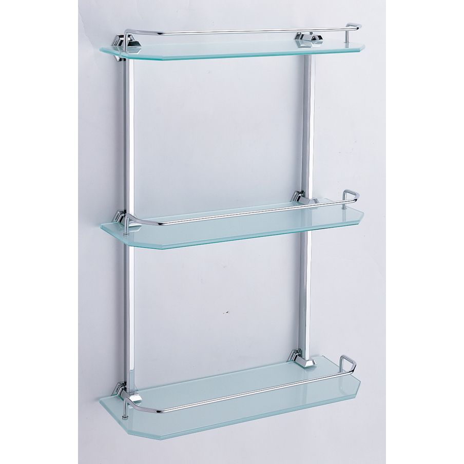 Organize It All 3Tier Glass Bath Rack