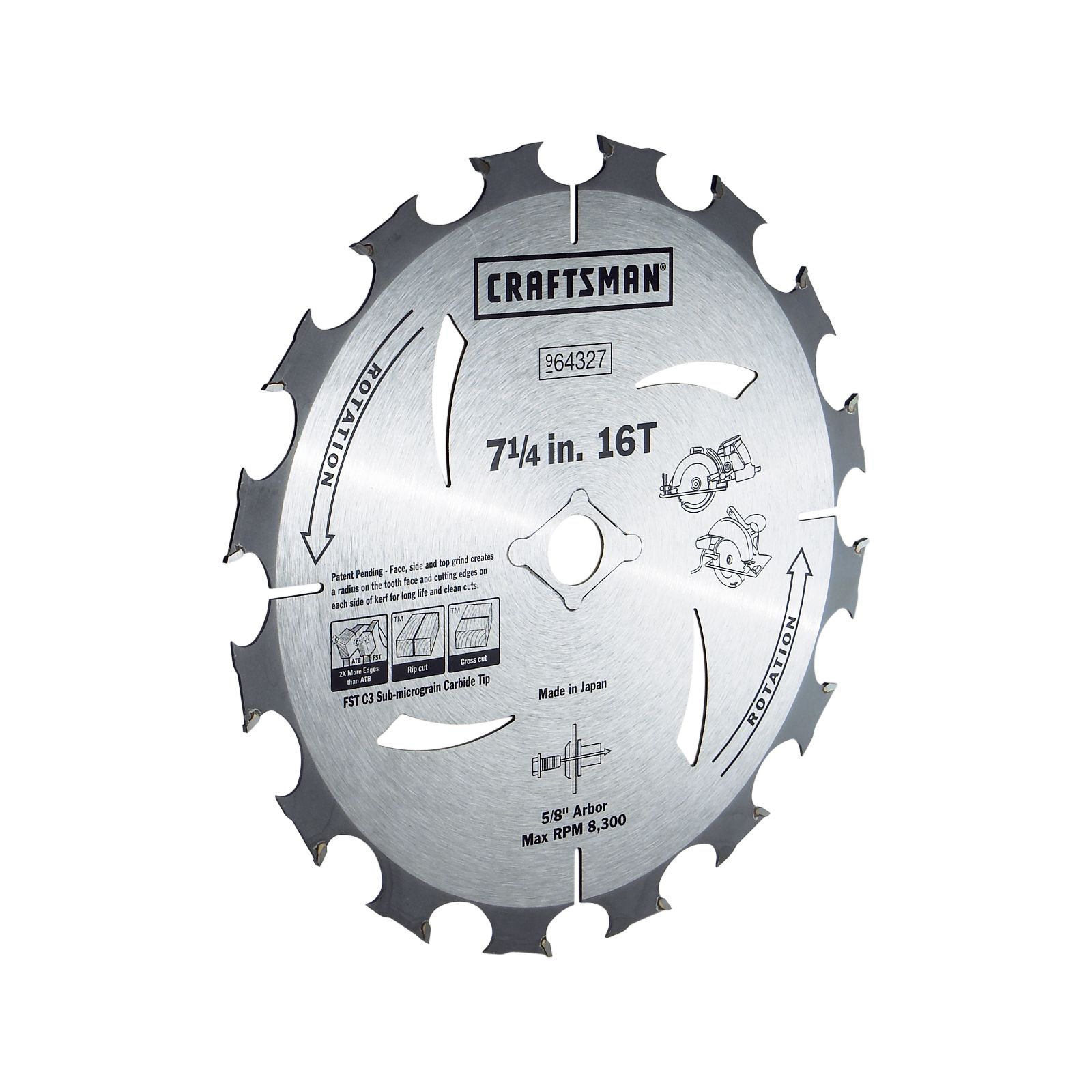 Craftsman CLOSEOUT! 7-1/4 in. Premium Corded Circular Saw Blades - 10 pack at Kmart.com