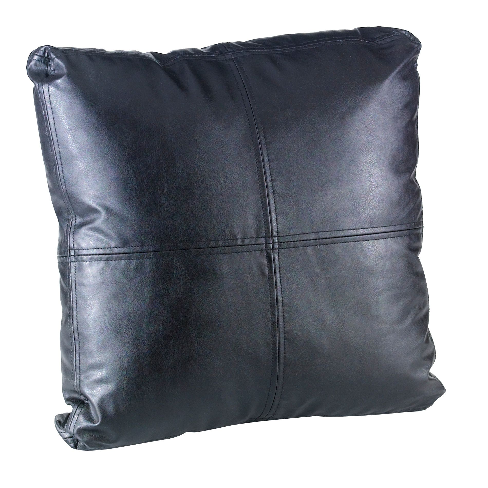 Faux Leather Black Pillow at Kmart.com