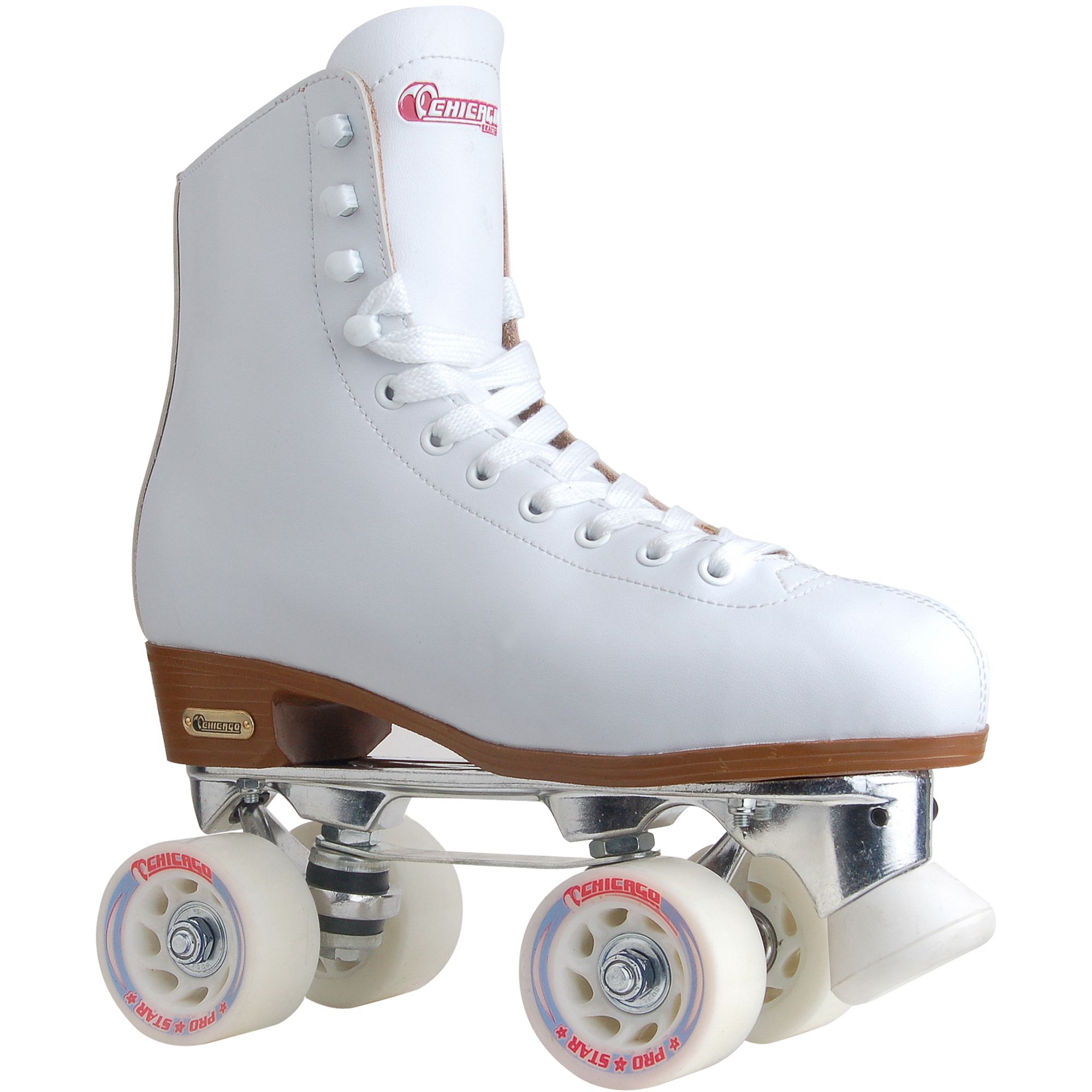 Chicago Ladies Leather Lined Rink Skate White