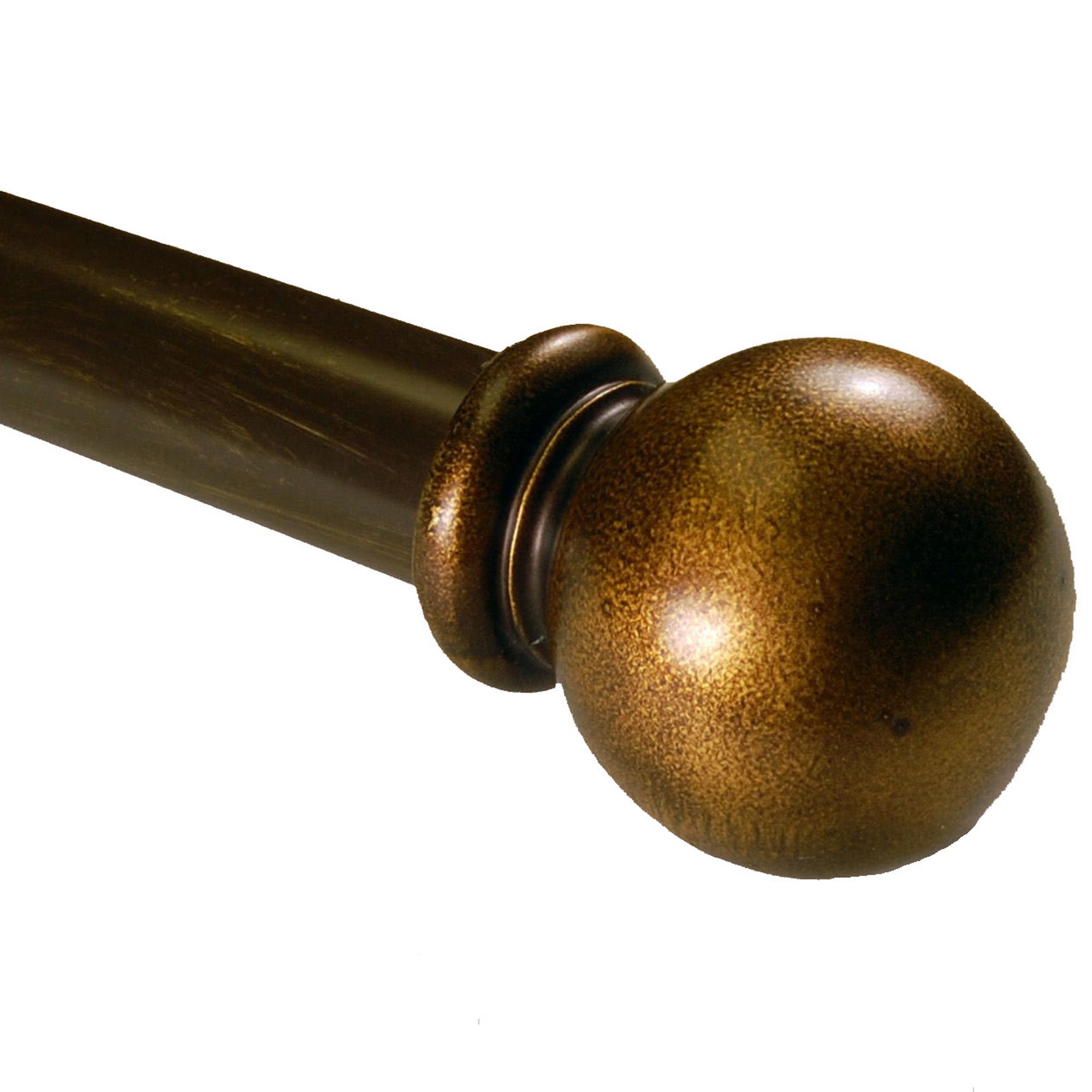 BCL 125BL48, Classic Ball Curtain Rod, Antique Gold Finish, 48 in. to 86 in. at Kmart.com