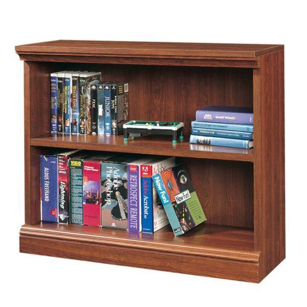 Sauder Camden County 2-Shelf Bookcase Planked Cherry