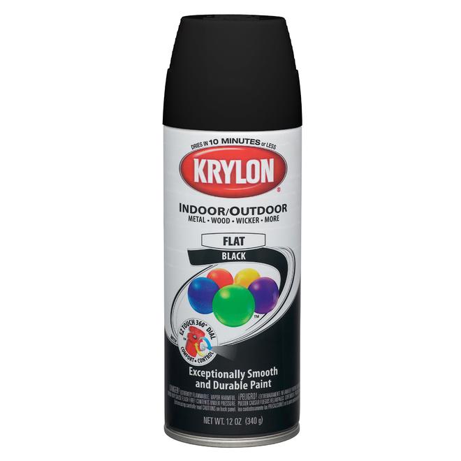 Krylon 1602 Flat BlackPaint Spray Krylon Sears Outlet