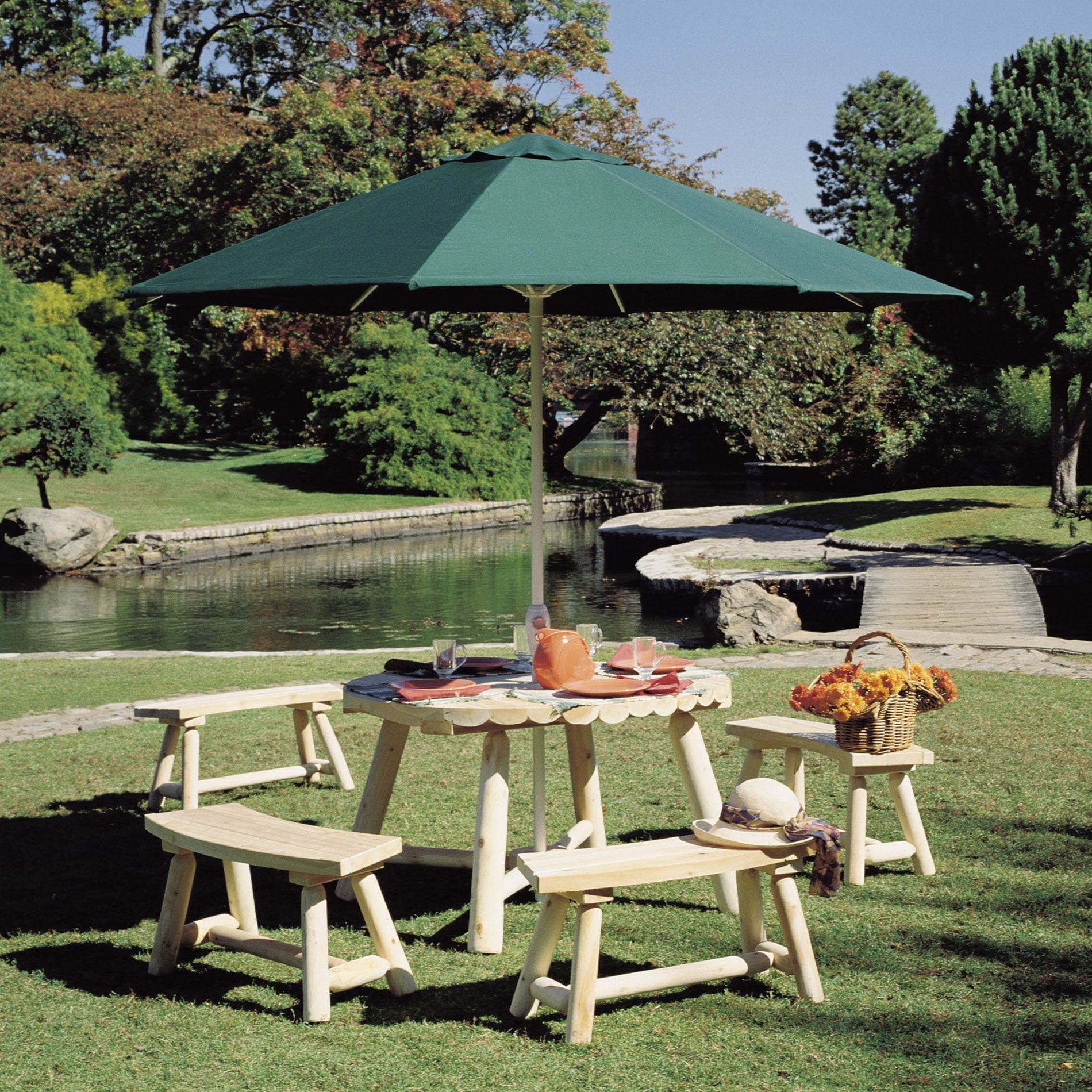 Cedar Looks 3' Round Patio Bench - 2 Per Box at Kmart.com